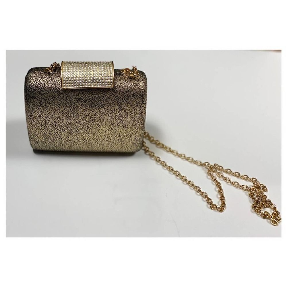 Vintage Inge Christopher Evening Bag, Gold with Gems, EUC‎
